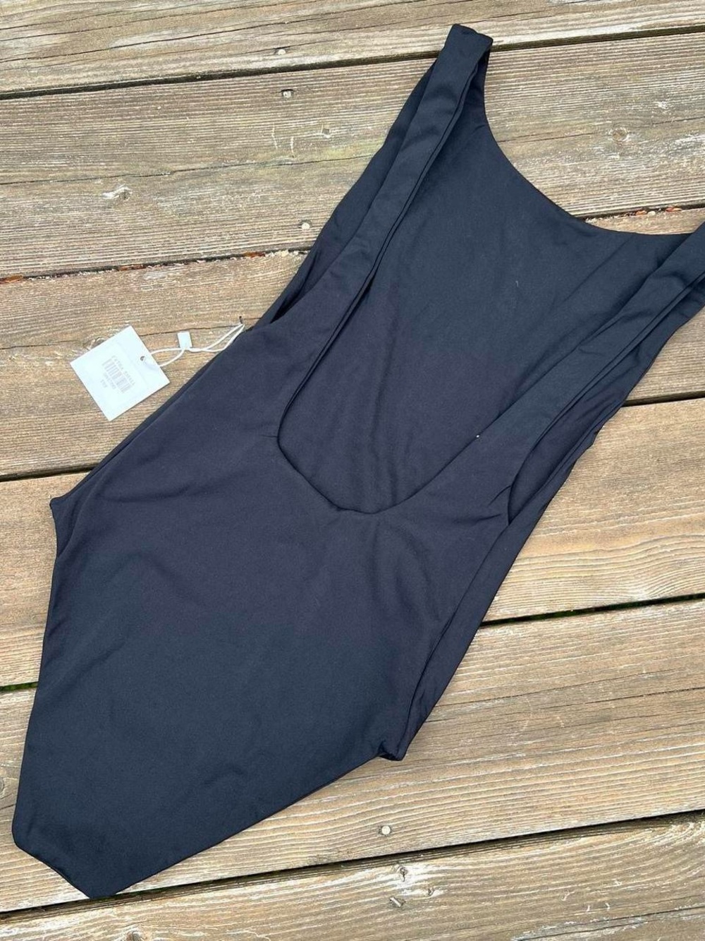 NWT’s Black Open Back High Neck One-Piece Swimsuit